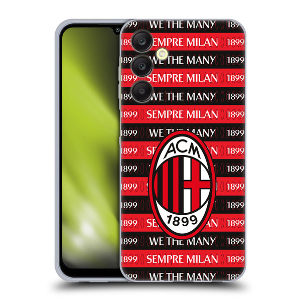 AC Milan Art Milan 1899 Soft Gel Case for Samsung Galaxy A25 5G