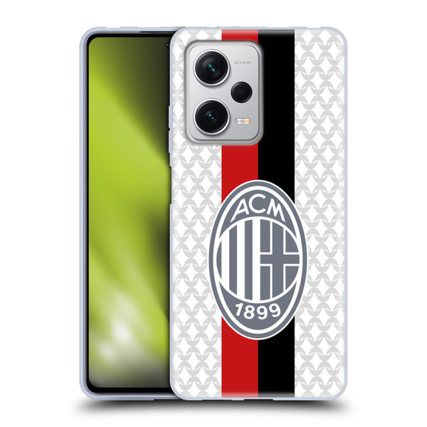 AC Milan 2023/24 Crest Kit Away Soft Gel Case for Xiaomi Redmi Note 12 Pro+ 5G