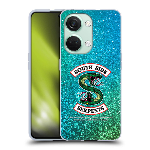 Riverdale South Side Serpents Glitter Print Logo Soft Gel Case for OnePlus Nord 3 5G
