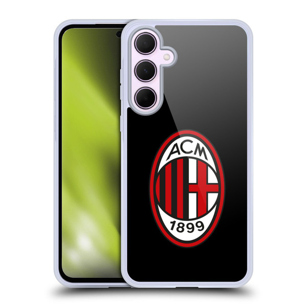 AC Milan Crest Full Colour Black Soft Gel Case for Samsung Galaxy A35 5G