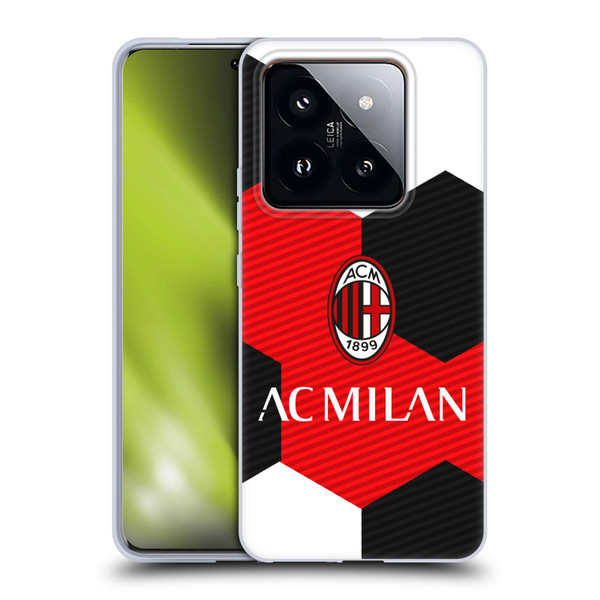 AC Milan Crest Ball Soft Gel Case for Xiaomi 14 Pro