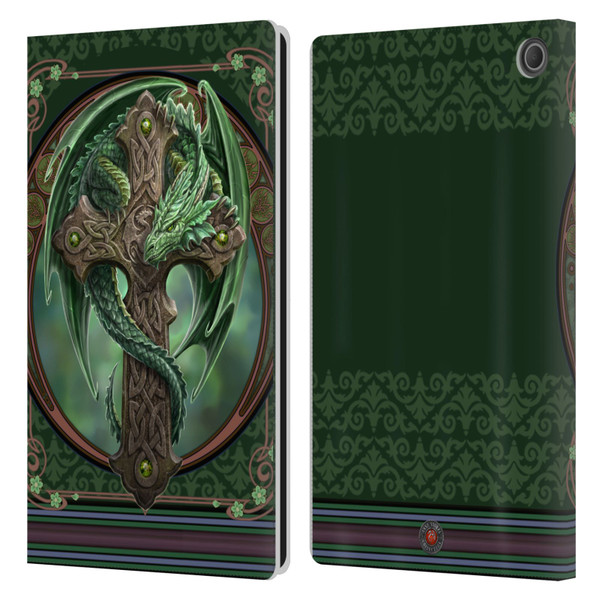 Anne Stokes Dragons Woodland Guardian Leather Book Wallet Case Cover For Amazon Fire Max 11 2023