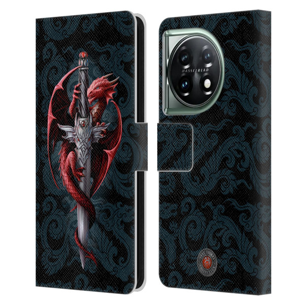 Anne Stokes Dragons Dagger Leather Book Wallet Case Cover For OnePlus 11 5G