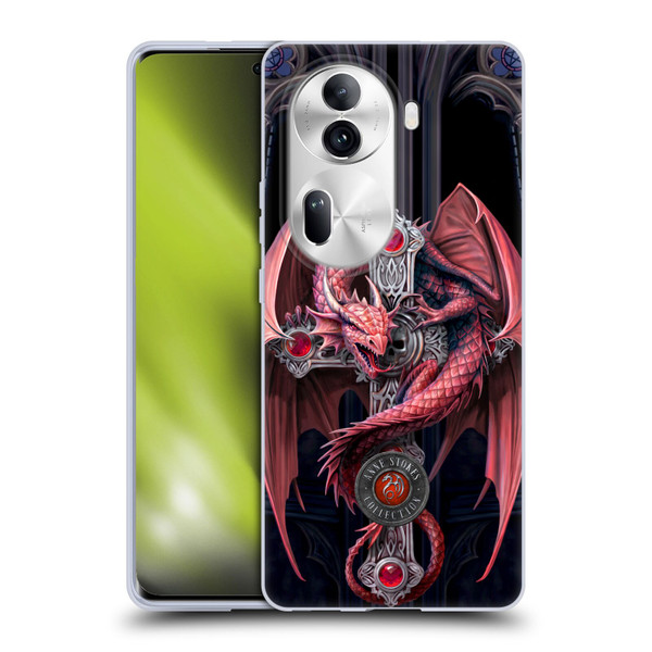 Anne Stokes Dragons Gothic Guardians Soft Gel Case for OPPO Reno11 Pro