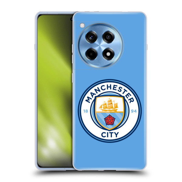 Manchester City Man City FC Badge Blue Full Colour Soft Gel Case for OnePlus 12R