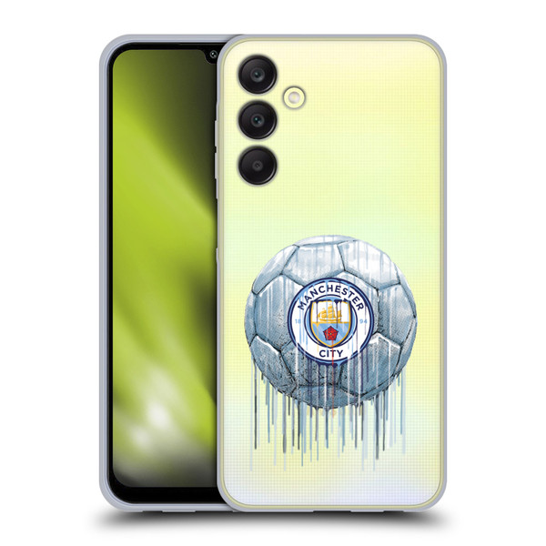 Manchester City Man City FC Drip Art Logo Soft Gel Case for Samsung Galaxy A25 5G