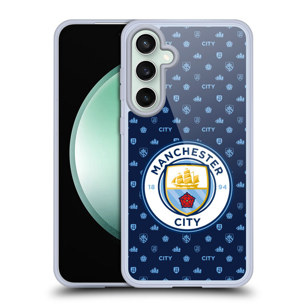 Manchester City Man City FC Patterns Dark Blue Soft Gel Case for Samsung Galaxy S23 FE 5G