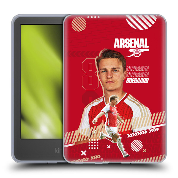 Arsenal FC 2023/24 First Team Martin Ødegaard Soft Gel Case for Amazon Kindle 11th Gen 6in 2022