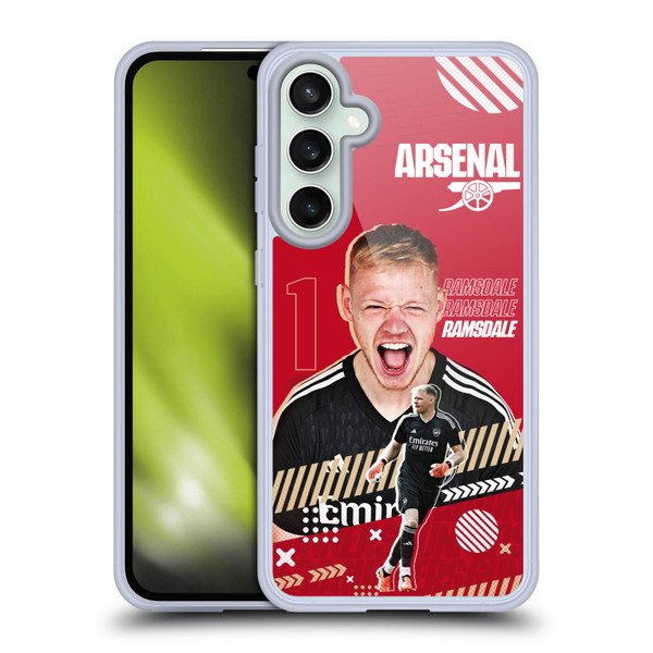 Arsenal FC 2023/24 First Team Aaron Ramsdale Soft Gel Case for Samsung Galaxy S23 FE 5G