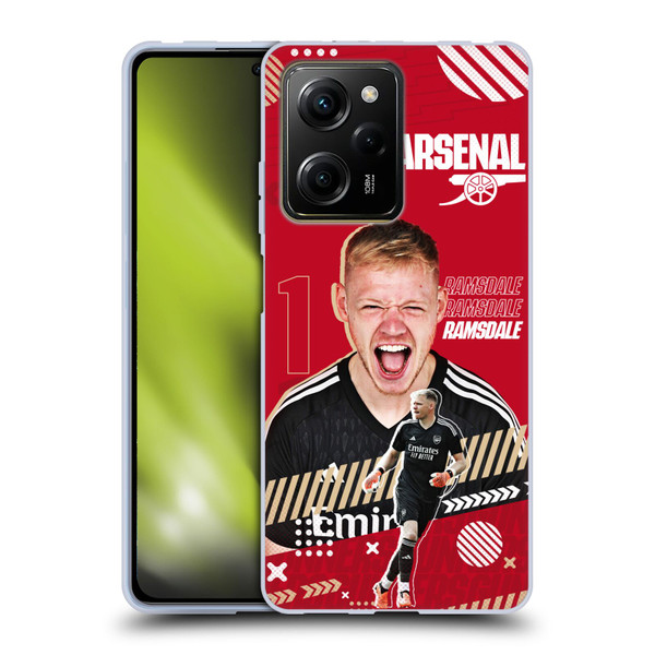 Arsenal FC 2023/24 First Team Aaron Ramsdale Soft Gel Case for Xiaomi Redmi Note 12 Pro 5G