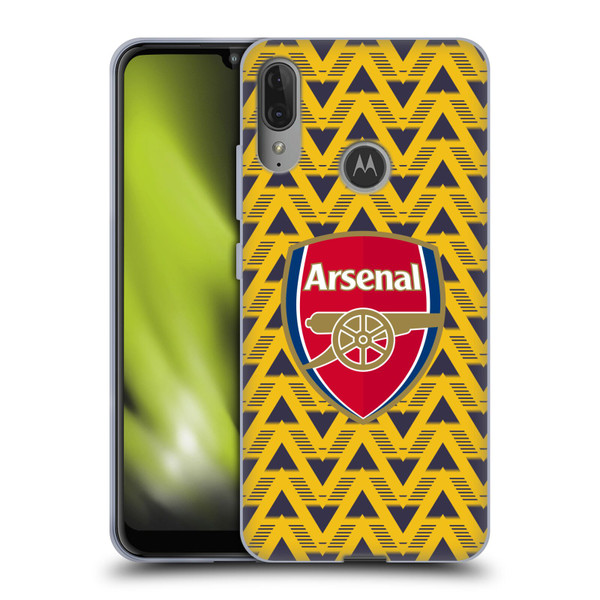 Arsenal FC Logos Bruised Banana Soft Gel Case for Motorola Moto E6 Plus