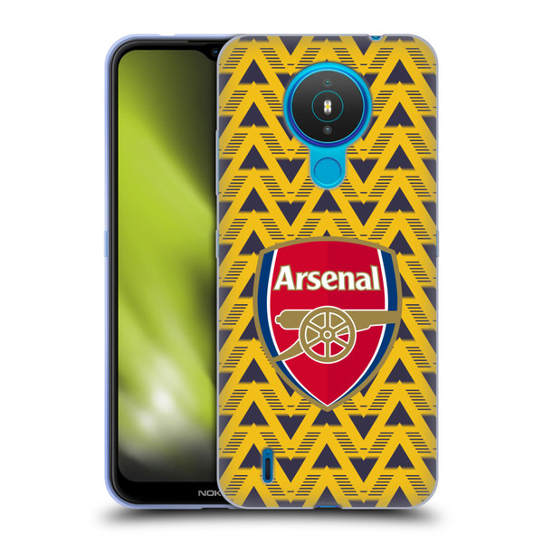 Arsenal FC Logos Bruised Banana Soft Gel Case for Nokia 1.4