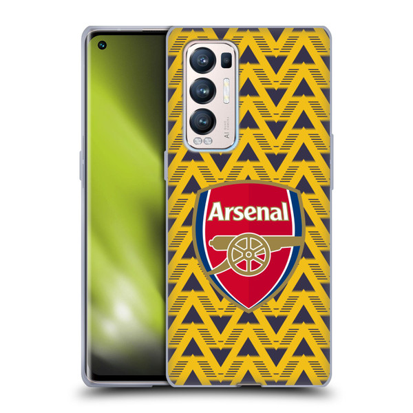 Arsenal FC Logos Bruised Banana Soft Gel Case for OPPO Find X3 Neo / Reno5 Pro+ 5G