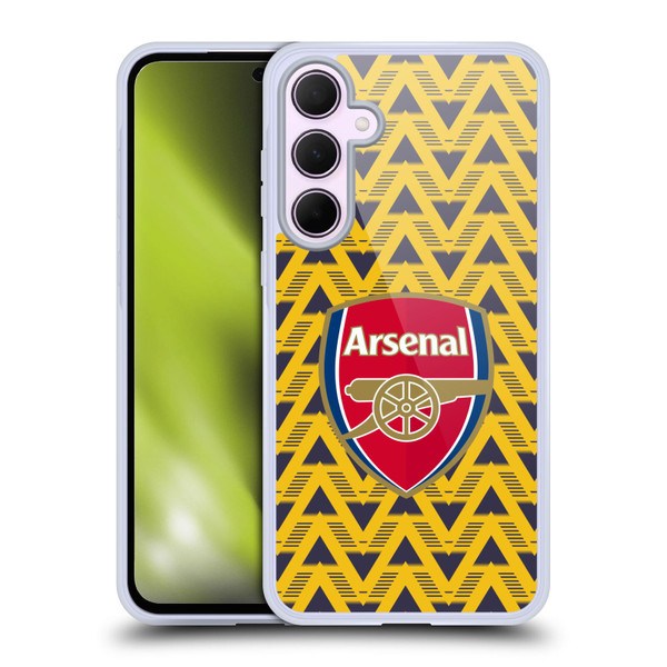 Arsenal FC Logos Bruised Banana Soft Gel Case for Samsung Galaxy A35 5G