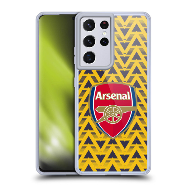 Arsenal FC Logos Bruised Banana Soft Gel Case for Samsung Galaxy S21 Ultra 5G