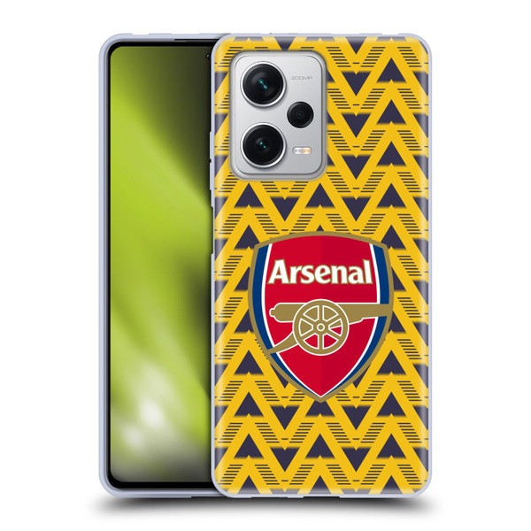 Arsenal FC Logos Bruised Banana Soft Gel Case for Xiaomi Redmi Note 12 Pro+ 5G