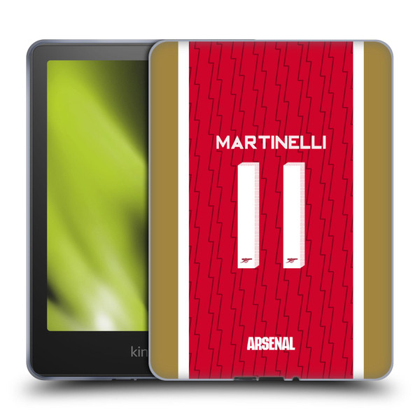 Arsenal FC 2023/24 Players Home Kit Gabriel Soft Gel Case for Amazon Kindle Paperwhite 5 (2021)