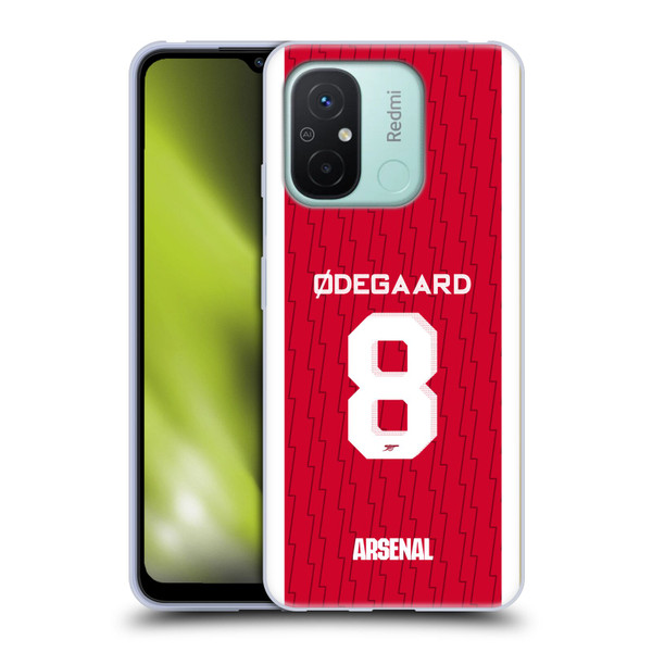 Arsenal FC 2023/24 Players Home Kit Martin Ødegaard Soft Gel Case for Xiaomi Redmi 12C