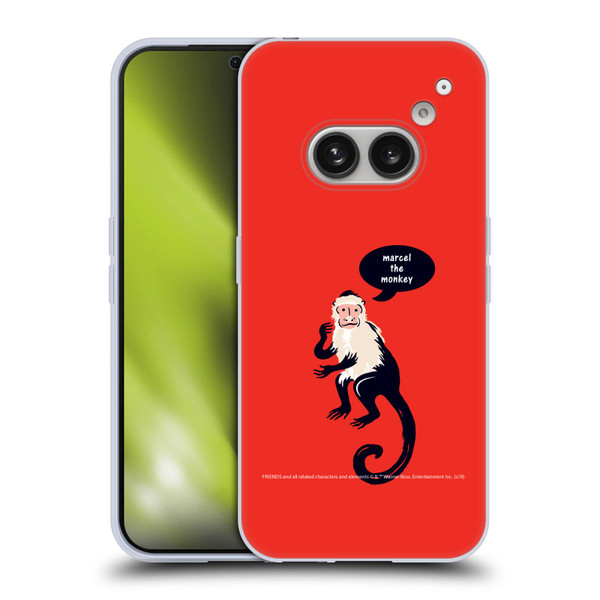 Friends TV Show Iconic Marcel The Monkey Soft Gel Case for Nothing Phone (2a)