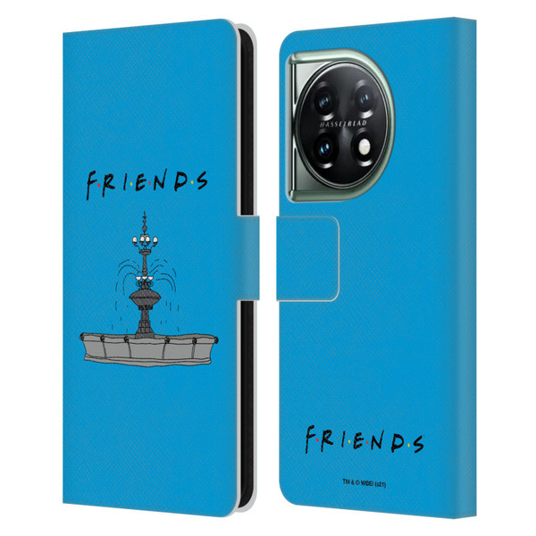 Friends TV Show Iconic Fountain Leather Book Wallet Case Cover For OnePlus 11 5G