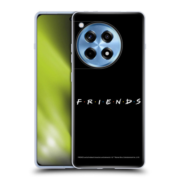 Friends TV Show Logos Black Soft Gel Case for OnePlus 12R