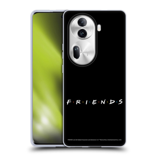 Friends TV Show Logos Black Soft Gel Case for OPPO Reno11 Pro