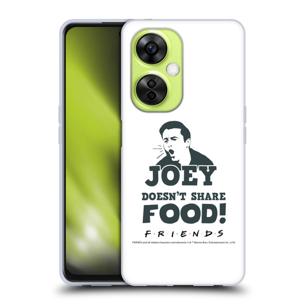 Friends TV Show Quotes Joey Food Soft Gel Case for OnePlus Nord CE 3 Lite 5G