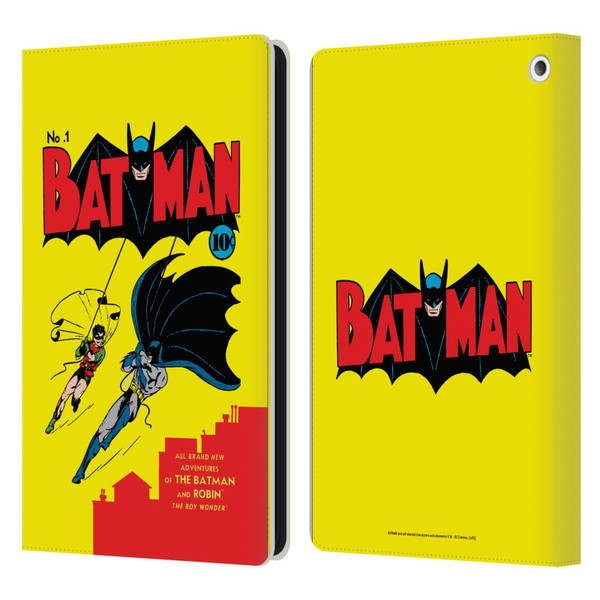 Batman DC Comics Famous Comic Book Covers Number 1 Leather Book Wallet Case Cover For Amazon Fire HD 8/Fire HD 8 Plus 2020