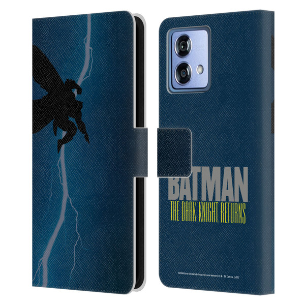 Batman DC Comics Famous Comic Book Covers The Dark Knight Returns Leather Book Wallet Case Cover For Motorola Moto G84 5G