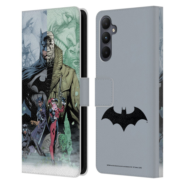 Batman DC Comics Famous Comic Book Covers Hush Leather Book Wallet Case Cover For Samsung Galaxy A05s