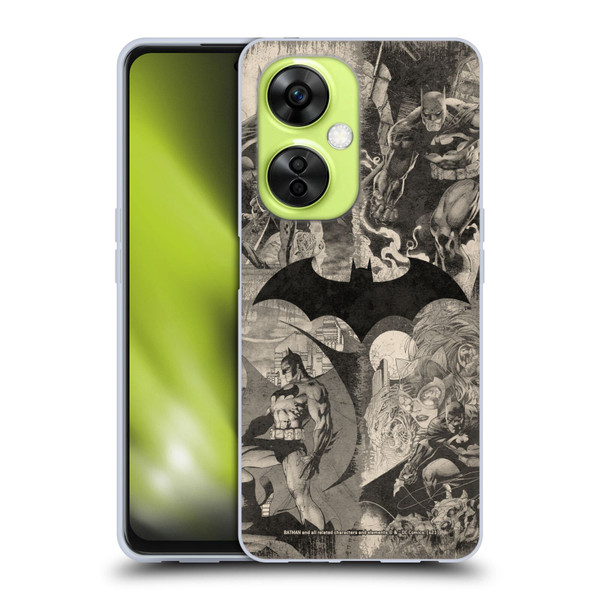 Batman DC Comics Hush Logo Collage Distressed Soft Gel Case for OnePlus Nord CE 3 Lite 5G