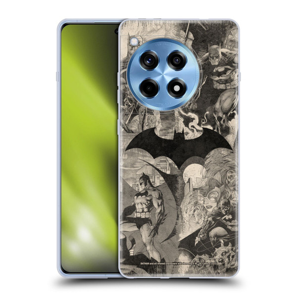 Batman DC Comics Hush Logo Collage Distressed Soft Gel Case for OnePlus 12R