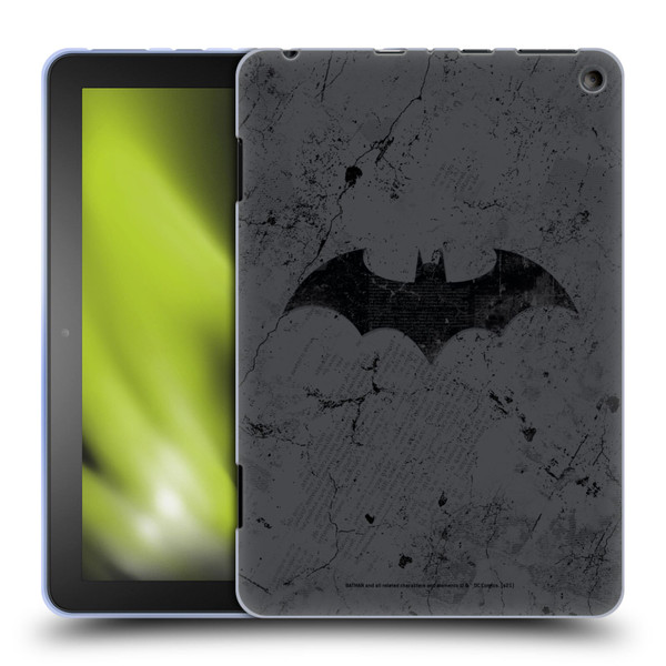Batman DC Comics Hush Logo Distressed Soft Gel Case for Amazon Fire HD 8/Fire HD 8 Plus 2020