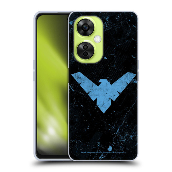 Batman DC Comics Nightwing Logo Grunge Soft Gel Case for OnePlus Nord CE 3 Lite 5G