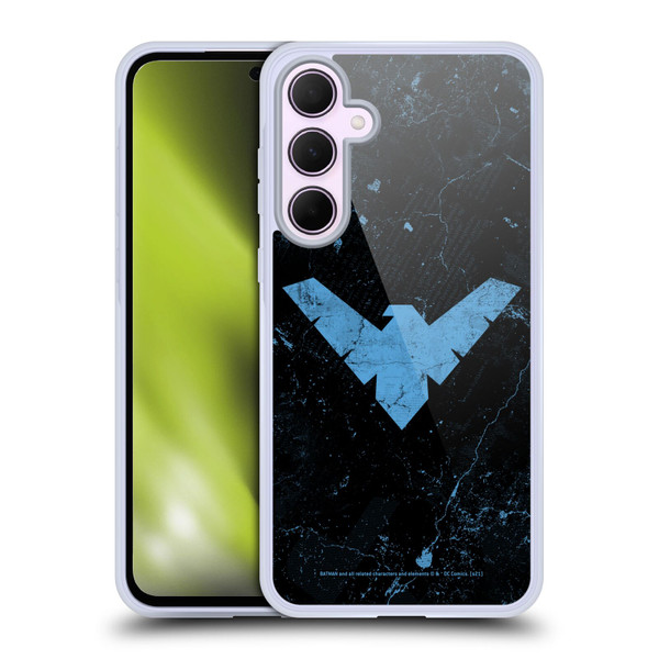 Batman DC Comics Nightwing Logo Grunge Soft Gel Case for Samsung Galaxy A35 5G
