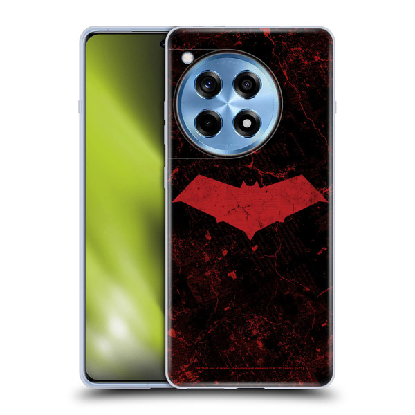Batman DC Comics Red Hood Logo Grunge Soft Gel Case for OnePlus 12R