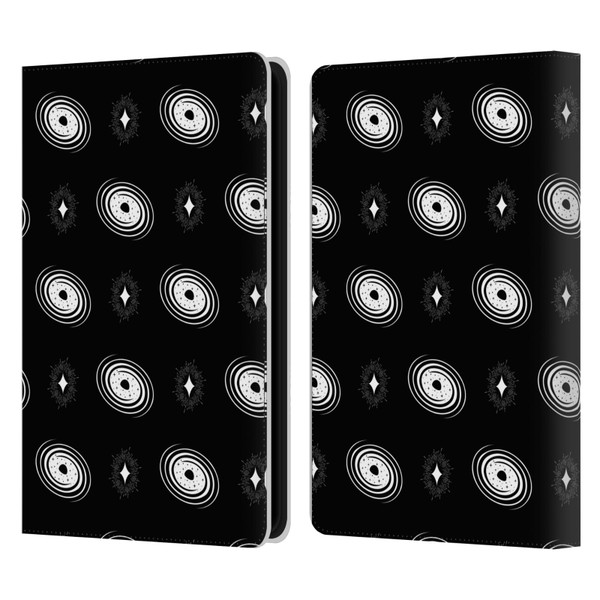 Haroulita Celestial Black And White Galaxy Leather Book Wallet Case Cover For Amazon Kindle Paperwhite 5 (2021)