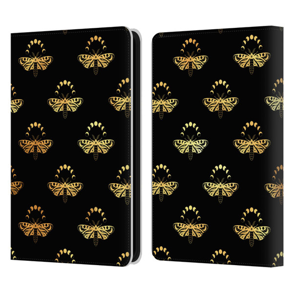 Haroulita Celestial Gold Butterfly Leather Book Wallet Case Cover For Amazon Kindle 11th Gen 6in 2022