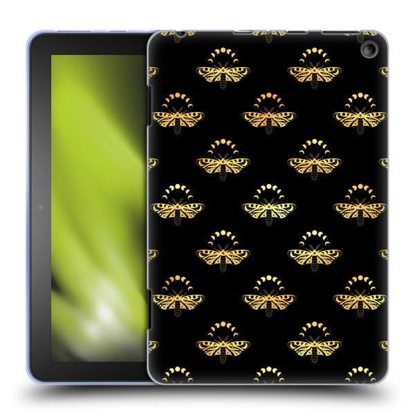 Haroulita Celestial Gold Butterfly Soft Gel Case for Amazon Fire HD 8/Fire HD 8 Plus 2020