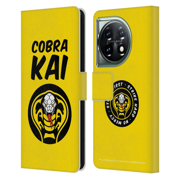 Cobra Kai Composed Art Logo 2 Leather Book Wallet Case Cover For OnePlus 11 5G