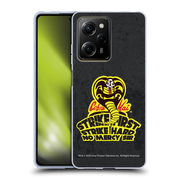 Cobra Kai Graphics 2 Strike Hard Logo Soft Gel Case for Xiaomi Redmi Note 12 Pro 5G