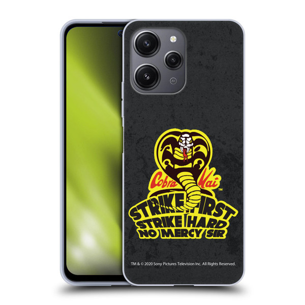 Cobra Kai Graphics 2 Strike Hard Logo Soft Gel Case for Xiaomi Redmi 12