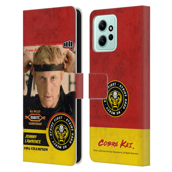 Cobra Kai Graphics 2 Johnny Lawrence Karate Leather Book Wallet Case Cover For Xiaomi Redmi 12
