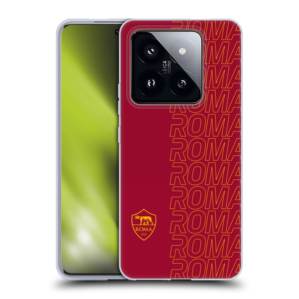 AS Roma Crest Graphics Echo Soft Gel Case for Xiaomi 14 Pro