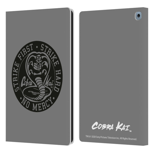 Cobra Kai Graphics Strike Logo 2 Leather Book Wallet Case Cover For Amazon Fire HD 10 (2021)