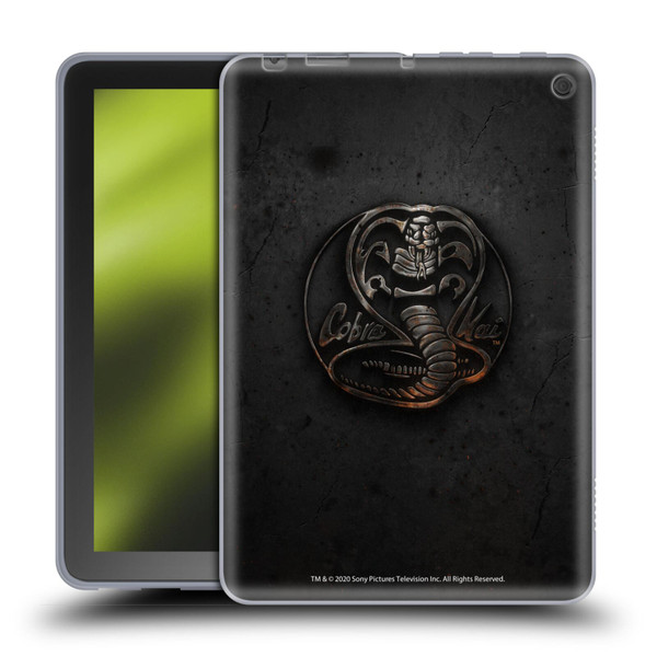 Cobra Kai Graphics Metal Logo Soft Gel Case for Amazon Fire HD 8/Fire HD 8 Plus 2020