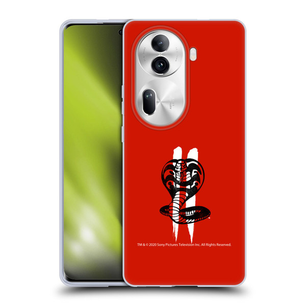 Cobra Kai Graphics Season 2 Logo Soft Gel Case for OPPO Reno11 Pro
