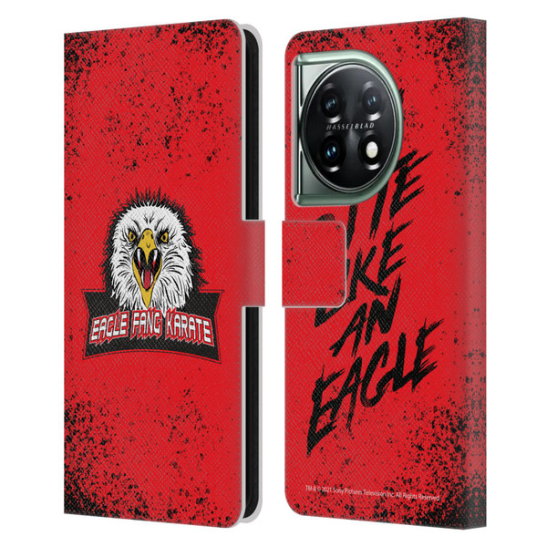 Cobra Kai Key Art Eagle Fang Logo Leather Book Wallet Case Cover For OnePlus 11 5G