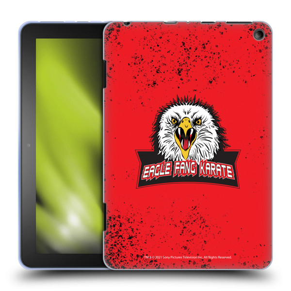 Cobra Kai Key Art Eagle Fang Logo Soft Gel Case for Amazon Fire HD 8/Fire HD 8 Plus 2020