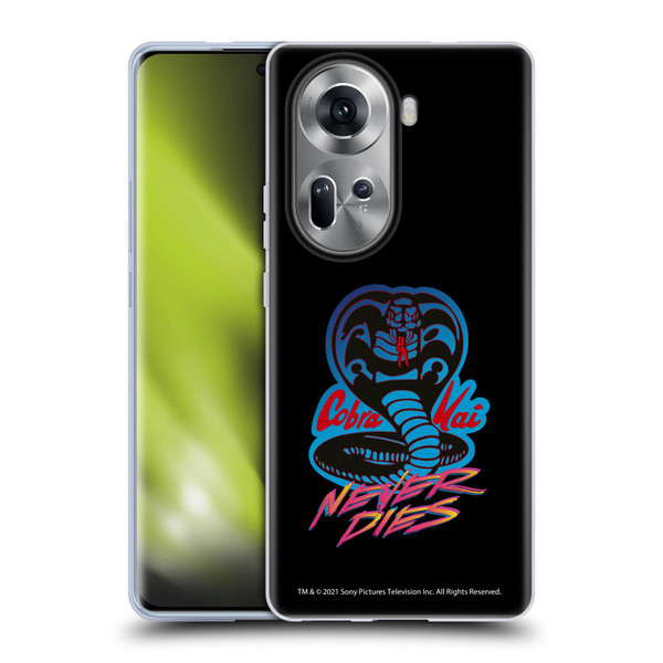 Cobra Kai Key Art Never Dies Logo Soft Gel Case for OPPO Reno11